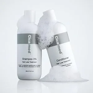 Hair Loss Treatment Shampoo 3% Procapil and Conditioner Set Cicamed Organic Science - bubbles