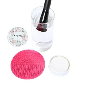 Anne's Giverny Makeup Brush Solid Cleaner Soap Sponge Blender Cleanser Blending Cleaning Balm Cleaner for Make up Brushes - product information 2