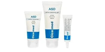 Acne Cleansing Gel Cicamed Medical Science for Acne Prone and Oily Skin Treatment - 3 part