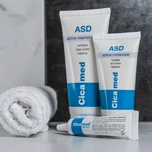 Acne Cleansing Gel Cicamed Medical Science for Acne Prone and Oily Skin Treatment - all 3