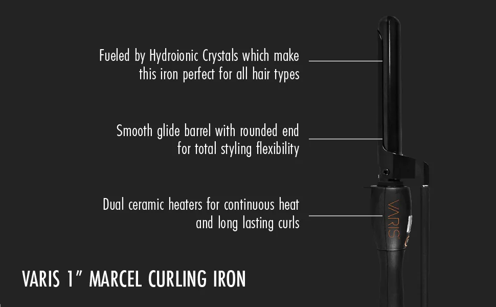 VARIS Marcel Curler - varis marcel professional curling iron waves smooth lasting