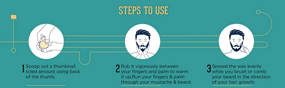 BEARDHOOD 100% Natural Mustache And Beard Wax For Strong Hold | Natural Musky Scent - product information 4