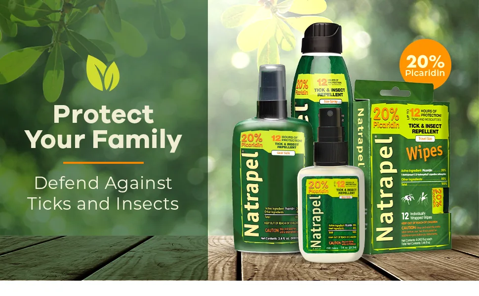 Natrapel 12-Hour Repellent Wipes - product information 2