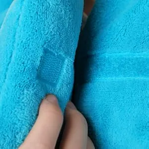 NatraCure Microwave Heating Pad for Neck, Shoulders and Back Pain Relief - (with SmartBead Technology for Moist Heat Therapy) - Hook-and-loop enclosure provides and easy, customized fit.