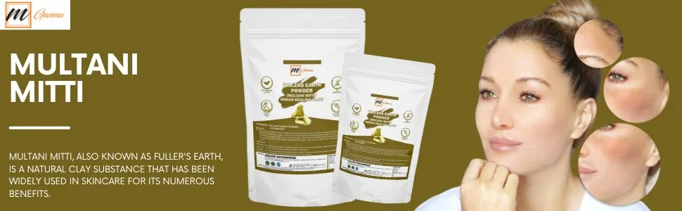 100% Pure Natural 0.50 Lbs Purified Multani Mitti Mud | Fullers Earth Clay Powder Cosmetic Grade | Natural Face Mask (Half Pound) - Multani Mitti