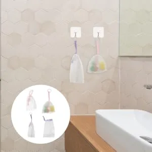 Didiseaon Shower Net Bag Mesh Network Grid Polyester - product information 2