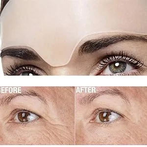 Reusable Silicone Patches for Under Eye Face and Forehead Wrinkles 5-in-1 Smooth Wrinkle Patch - Reusable Anti Wrinkle Patches Set 100% Medical Grade Face Silicone 5 Pads Reduce Smooth Wrinkles