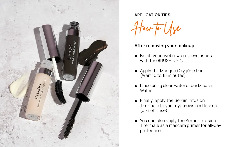 CHADO Le Soin Duo Spa 2x6ml Lash & Brow Serum - how to use
