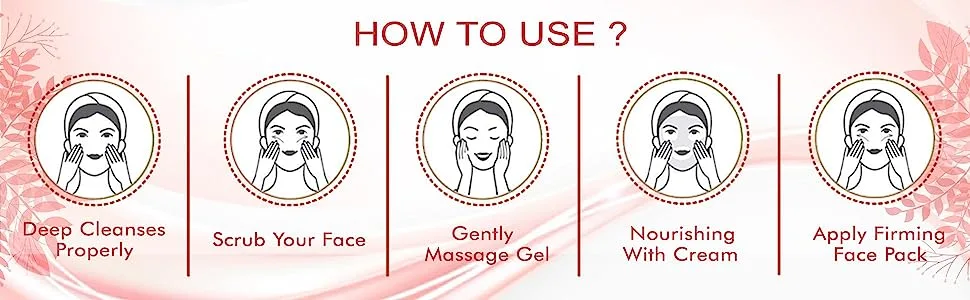 NUTRIGLOW 5 In 1 Face Massager Wine Facial Kit 250+10g (NG-Combo-028) - NutriGlow