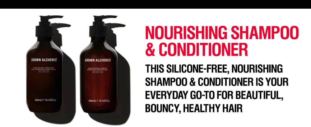 Grown Alchemist Hydra-Restore Rose Black Pepper & Sage Gentle+Moisturizing Daily Shampoo 300mL - Haircare & Conditioner