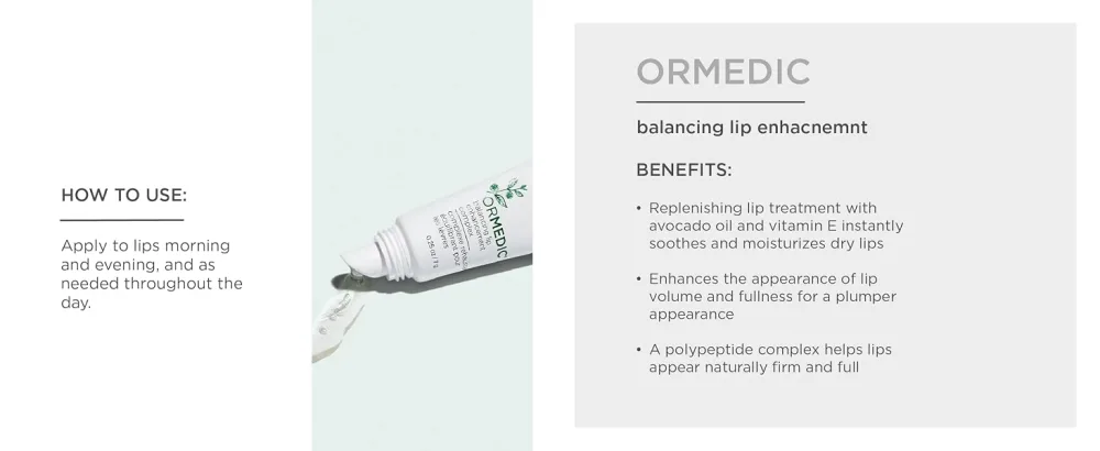 IMAGE Skincare Ormedic Balancing Facial Cleanser + pH Balancing Lip Enhancement Complex Mild Face Wash and Deep Hydration Lip Plumper for Fuller Lips 1.7 oz + 0.5 oz - Ormedic Hydrating Facial Cleanser + Hydrating Anti-Aging Serum