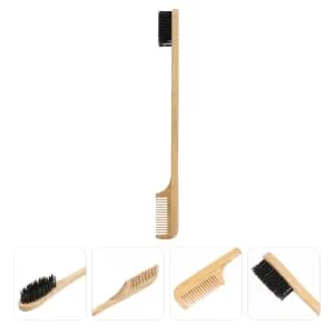 Wooden Eyebrow Brush Eyelash Comb Bamboo Teeth Eyebrow Comb Lash and Brow Makeup Brush Makeup Tools - product information 4
