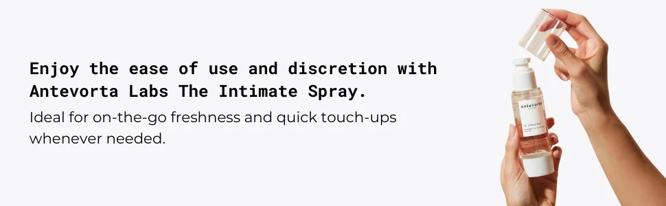 The Intimate Spray Moisturizing & Hydrating for Dryness Odor Itching Neutralizes Odor Irritability With Organic Alpine Skullcap Edelweiss 2.7oz - The Intimate Spray