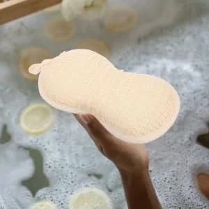 MERRYHAPY Cotton Linen Bath Towel Bathing Sponge Bath Scrubbing Sponge Bath Scrubber Bathing Scrubber Bath Brush Shower Scrubber Bathing Exfoliating Scrubber Bath Exfoliating Sponge - product information 6