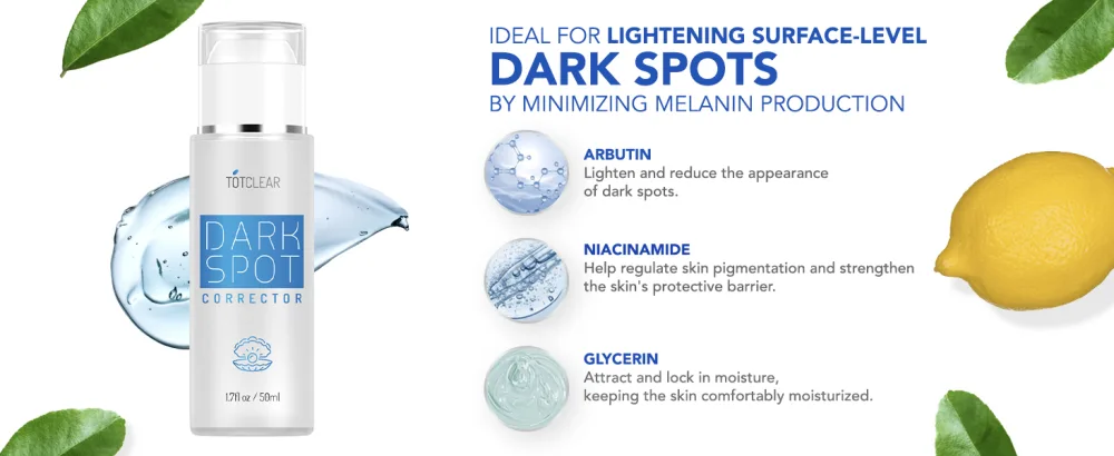 Dark Spot Remover for Face and Body - Ideal for lightening surface level