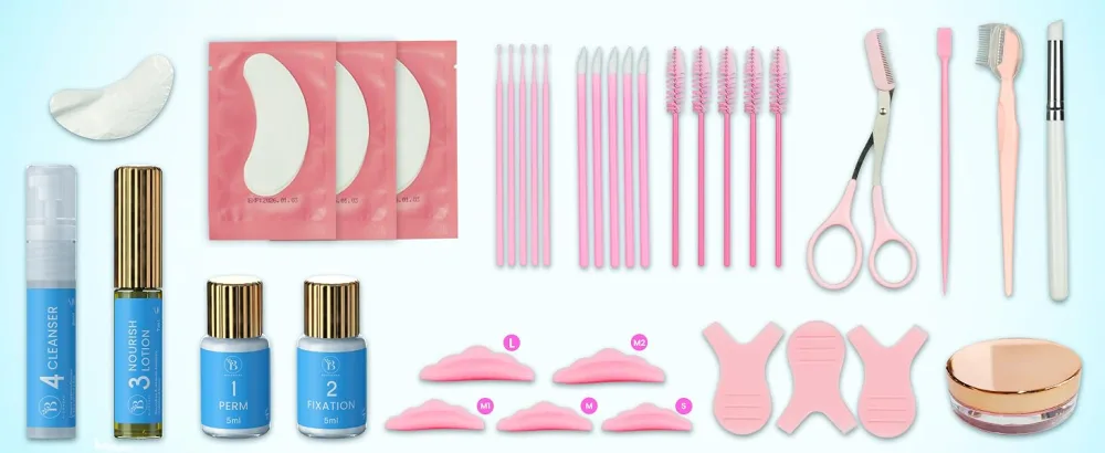 Lash Lift Kit Eyebrow Lamination Kit 2-in-1 Solution At Home Brow Lamination Kit Eyelash Lift Lasts 6-8 Weeks 15 Applications DIY Perm Kit for Eyelashes and Brows - brow lamination kit eyebrow eyelash lift brow perming lash