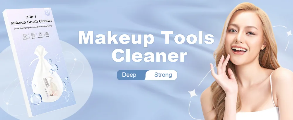FERNIDA Makeup Sponge Cleaner Silicone Makeup Brush Cleaner Beauty Blender Cleaning Bag for Makeup Brush Foundation Sponge Cushion Puff Powder Puff - makeup brush cleaner