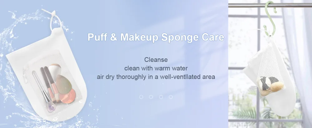 FERNIDA Makeup Sponge Cleaner Silicone Makeup Brush Cleaner Beauty Blender Cleaning Bag for Makeup Brush Foundation Sponge Cushion Puff Powder Puff - makeup brush cleaner