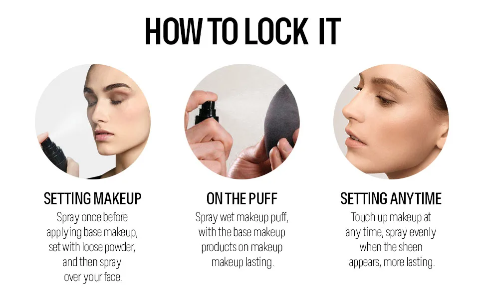 KYDA Makeup Setting Spray Ultra Fine Lightweight Setting Mist Lasting Oil Control Makeup Finish Quick Drying Formula Face Makeup Fixer Spray for All Skin 3.38 Fl Oz - setting spray