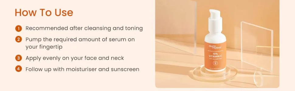 10% Vitamin C Face Serum| Brightens Skin Provides Glow Hydrates Skin | Ethyl Ascorbic Acid - 30 ml - Vitamin C