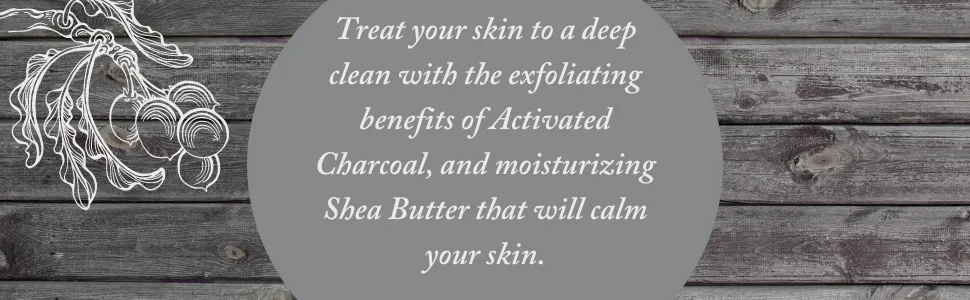 Dr. Woods Deep Pore Cleansing Activated Charcoal Bar Soap with Organic Shea Butter 5 Ounce - Charcoal Soap