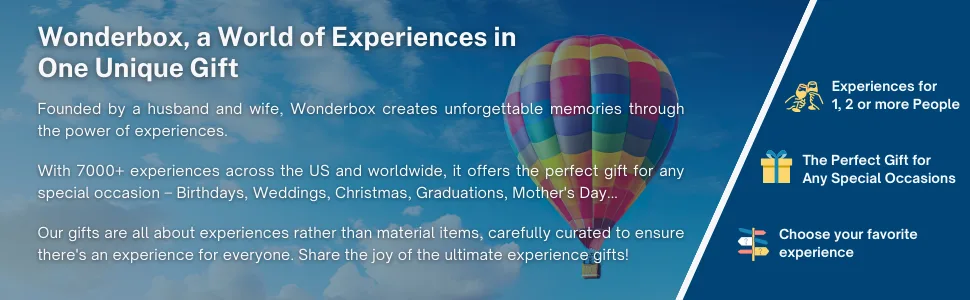 Wonderbox - Original Gift Idea - Experience gift - UNFORGETTABLE EXPERIENCES - 1 activity to choose from a selection: Getaway for 2 Hang gliding... - experience gifts adventure birthday iconic place