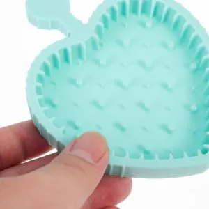 Makeup Brush Cleaning Pad Brush Cleaner Mat Makeup Brush Cleaner Silicone Makeup Brush Makeup Tray Silicone Cleaner for Makeup Brush Cleaning Tool Make up Makeup Tools 12x9cm Light Green - product information 2