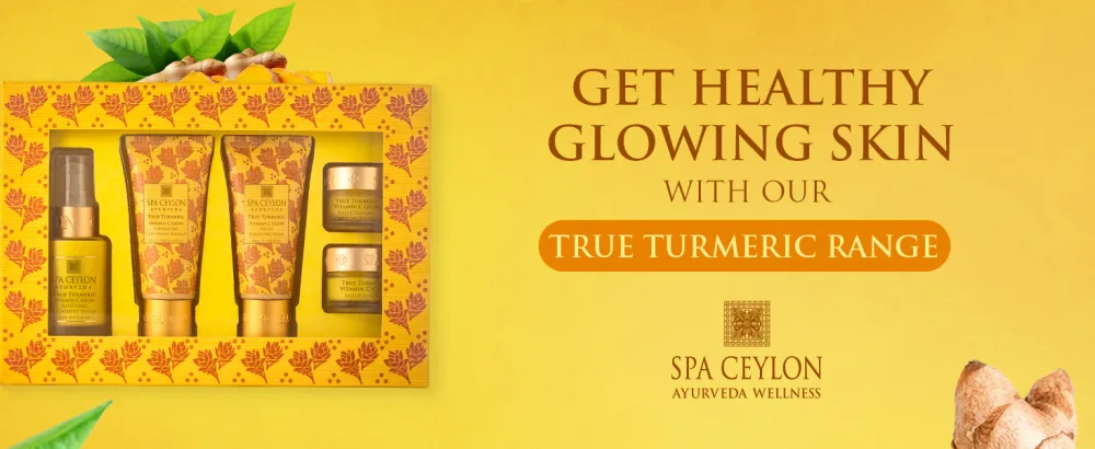 SPA CEYLON TRUE TURMERIC - FACE CARE ESSENTIALS SET | Spa Gift for Wellness | Face Care Essentials Set with Beauty Ritual | Body Care - FACE CARE ESSENTIALS SET