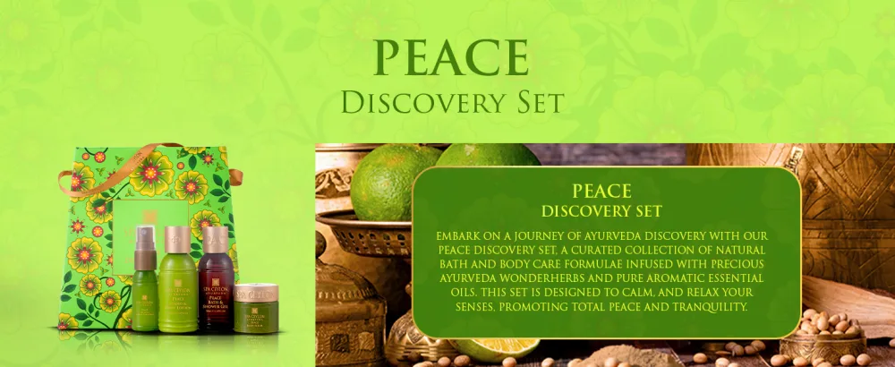 SPA CEYLON Peace Discovery Set | Ayurvedic Discovery Set for Tranquility and Relaxation | Spa Gift Set | Beauty Ritual - discovery set