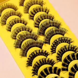 50 Pairs Eyelashes Fluffy Spiky Lashes Natural False Lashes Fake Lashes Women Makeup Tools Masquerade Eyelash Realistic Lashes Bulk Extension Eyelash False Lashes Wispy Fiber - product information 3