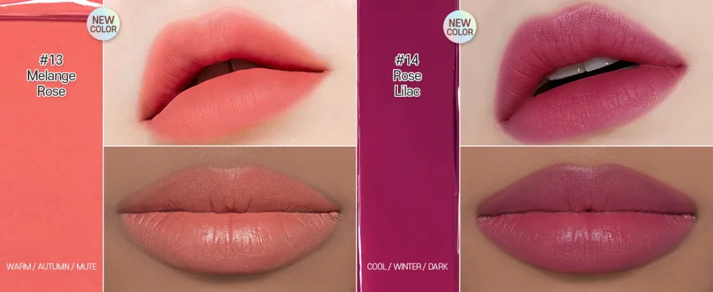 ETUDE Fixing Tint #06 Soft Walnut (23AD) | Long Lasting High Pigmented Liquid Lipstick | Waterproof Lightweight Matte Finish Lip Stain | Full Coverage - COLOR SYSTEM