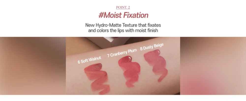 ETUDE Fixing Tint #06 Soft Walnut (23AD) | Long Lasting High Pigmented Liquid Lipstick | Waterproof Lightweight Matte Finish Lip Stain | Full Coverage - fixing tint Point3