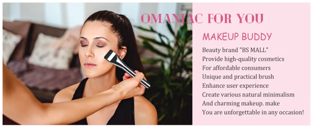 BS-MALL Foundation Makeup Brush Set with 3 Makeup Sponge Blenders silver & Pink - product information 3
