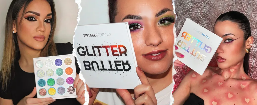 Glitter Butter Sparkle Eyeshadow Palette 16 Colorful Holographic Multichrome Iridescent Chameleon Makeup Palette Shimmer Highlighter Metallic Eye Shadow Rainbow Eyeshadow Pallets - eyeshadow