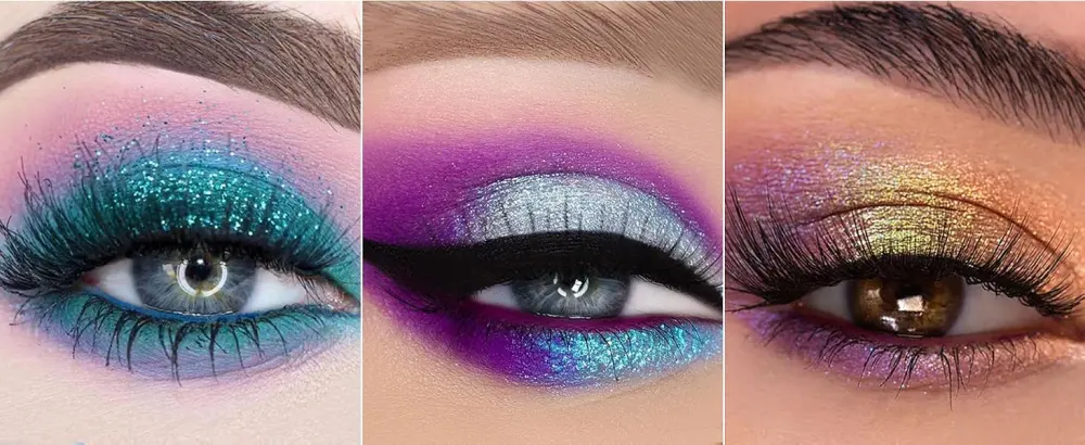 Glitter Butter Sparkle Eyeshadow Palette 16 Colorful Holographic Multichrome Iridescent Chameleon Makeup Palette Shimmer Highlighter Metallic Eye Shadow Rainbow Eyeshadow Pallets - eyeshadow palette