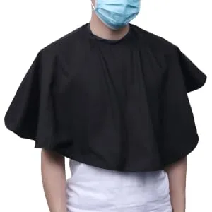 NOLITOY Speedy Dry Quick Drying Waterproof Hairdressing Cape Practical Cloak Black Hairdressing Cape Modeling Apron Shawl - product information 3