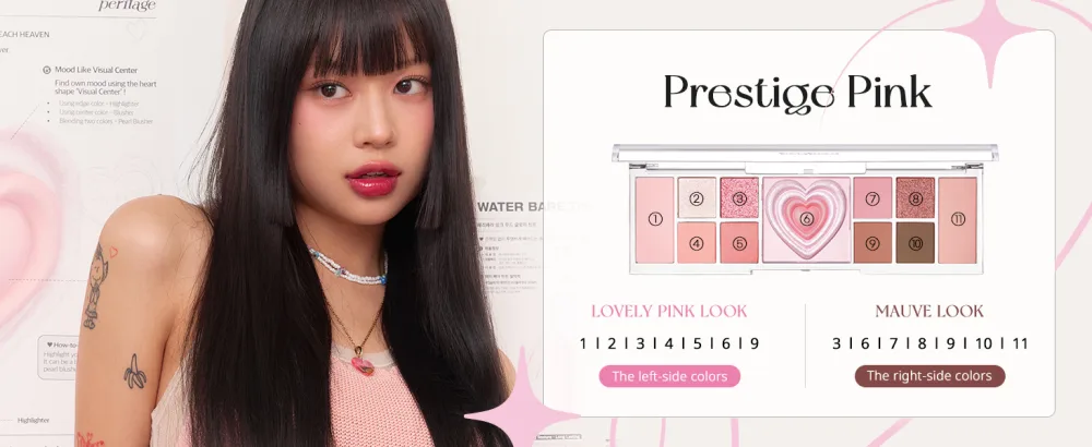 Peripera ALL TAKE MOOD LIKE PALETTE (01 PRESTIGE PINK (PERITAGE)) - eye shadow