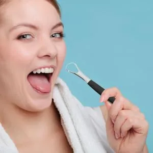1 Set Scraper Spoon Oral Cleaning Tools Coating Tounge Scraper Stainless Steel Portable Accessories - product information 3
