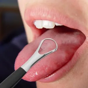 1 Set Scraper Spoon Oral Cleaning Tools Coating Tounge Scraper Stainless Steel Portable Accessories - product information 6