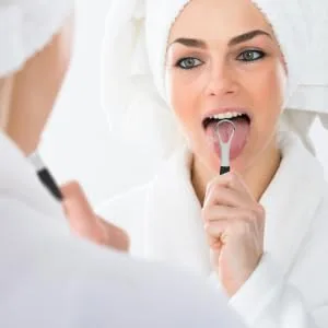 1 Set Scraper Spoon Oral Cleaning Tools Coating Tounge Scraper Stainless Steel Portable Accessories - product information 7