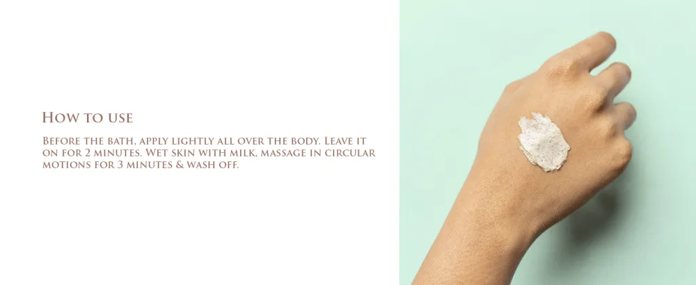SPA CEYLON Peace - Body Scrub - HOW TO USE