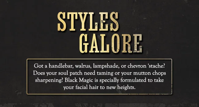 Black Mustache Wax | Black Magic Bone Crusher Moustache Wax | Hide Grey Hair In Beard Or Moustache | Extra Strong Hold Mustache Wax Unscented | 1 oz Tin Heat Source Required - Black Magic Bone Crusher-Section2-column2