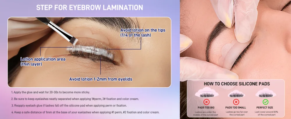 Lash Lift Kit & Brow Lamination Kit 2 IN 1 Semi-Permanent Eyebrow Lamination Kit & Eyelash Perm Kit Quick Curling Perming with Complete Tools DIY Salon & Home Use Lasts for 4-6 Weeks - eyelash lift kit