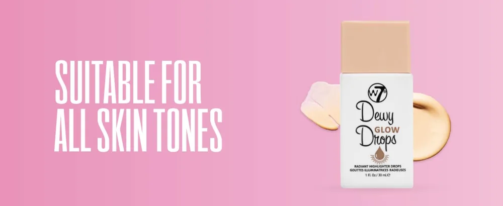 W7 Dewy Glow Drops - Liquid Highlighter Drops For Glowing Skin & A Radiant Finish - product information 2