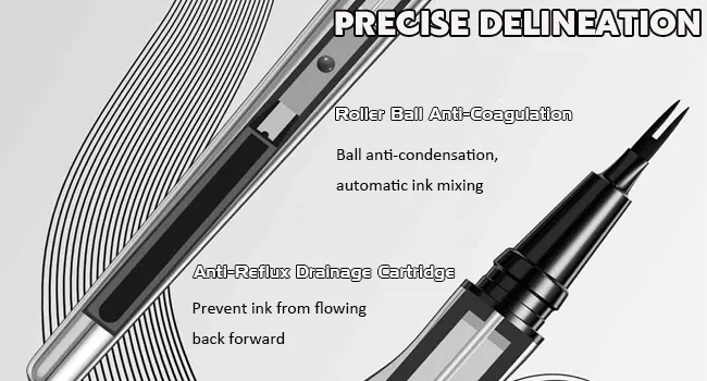 Brown Eyebrow Liquid Pencil with Two Tipped Micro-Fork Waterproof & Smudge Proof Liquid Eyeliner Felt Tip Applicator High Pigmented Liner Long-Lasting Quick Drying for Women 01 Brown #01 Brown - Brown Eyebrow Liquid eyeliner Pencil with Two Tipped Micro-Fork, Waterproof Long-Lasting