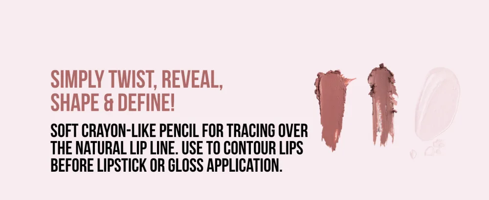 W7 Lippy Essentials - 3 Piece Set - Lipstick Lip Liner & Gloss - Nude - product information 5