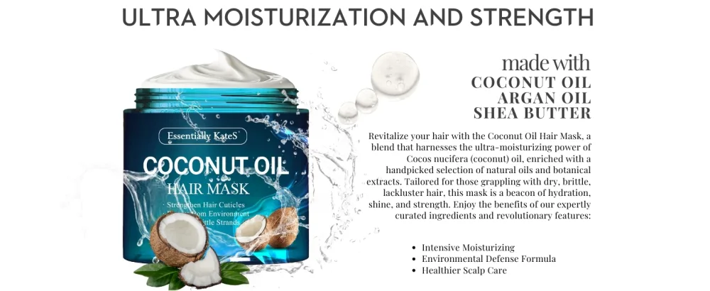 Hair Mask 8 Fl Oz (Coconut) - ultra moisturization and strength