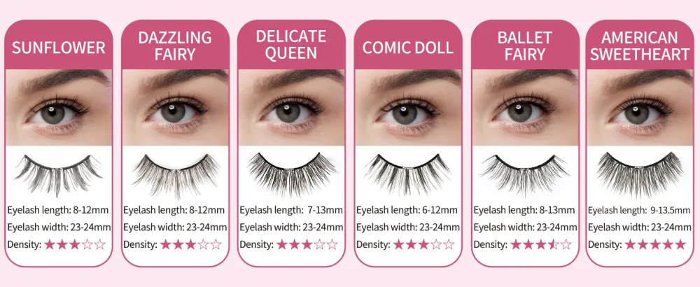 Dual Magnetic Eyelashes Soft Magnetic Lashes Without Eyeliner Reusable Lightweight Magnetic False Eyelashes with Applicator for Natural Makeup No Need Glue Style E-MSTX - product information 8