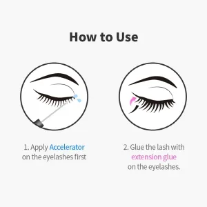 Eyecurly Eyelash Extension Accelerator Primer 5g / Pre-treatment for eyelash extension/Accelerate adhesion speed/Improve elongation retention (transparent) / Ingredient harmless to human body - How to Use
