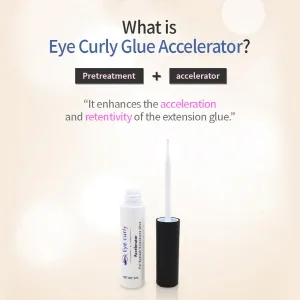Eyecurly Eyelash Extension Accelerator Primer 5g / Pre-treatment for eyelash extension/Accelerate adhesion speed/Improve elongation retention (transparent) / Ingredient harmless to human body - Pretreatment and accelerator (for glue)